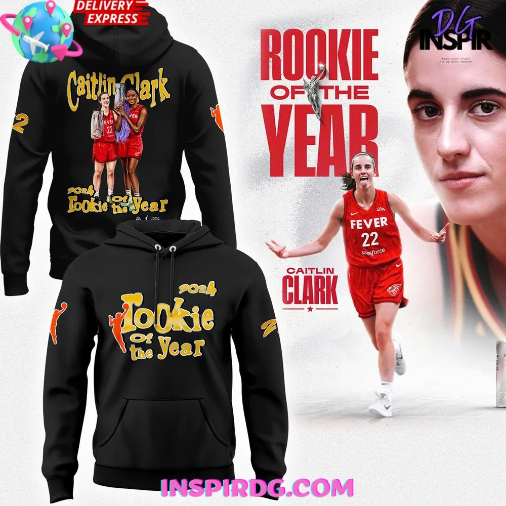 -Caitlin Clark Rookie of the Year 2024 Hoodie