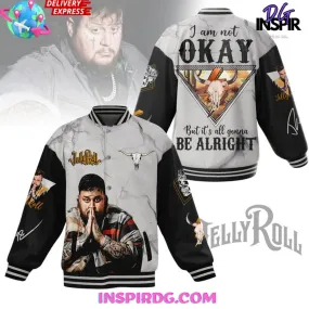 -Jelly Roll Im Not Okay Limited Edition Baseball Jacket