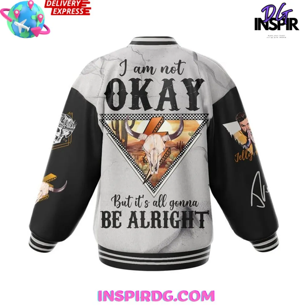 -Jelly Roll Im Not Okay Limited Edition Baseball Jacket