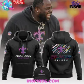 -New Orleans Saints Crucial Catch Intercept Cancer 2024 Hoodie