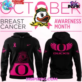 -Oregon Ducks NFL Crucial Catch Breast Cancer 2024 Hoodie