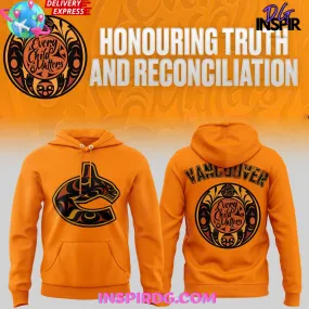 -Vancouver Canucks Honouring Truth and Reconciliation Orange Hoodie