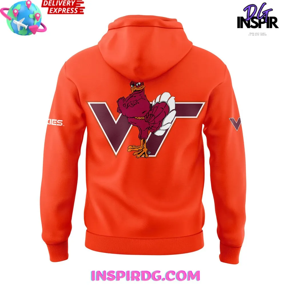 -Virginia Tech Hokies New Uniform 2024-25 Orange Hoodie