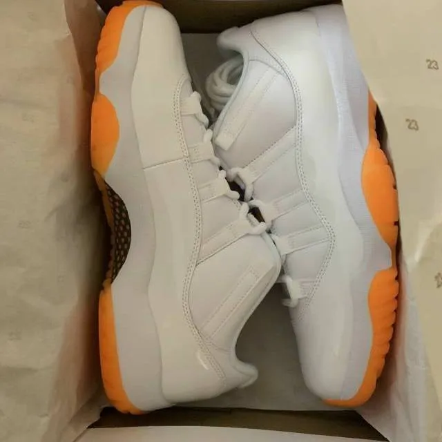 2021 wmns nike air jordan 11 xi retro low bright citrus 6-12 white ah7860-139