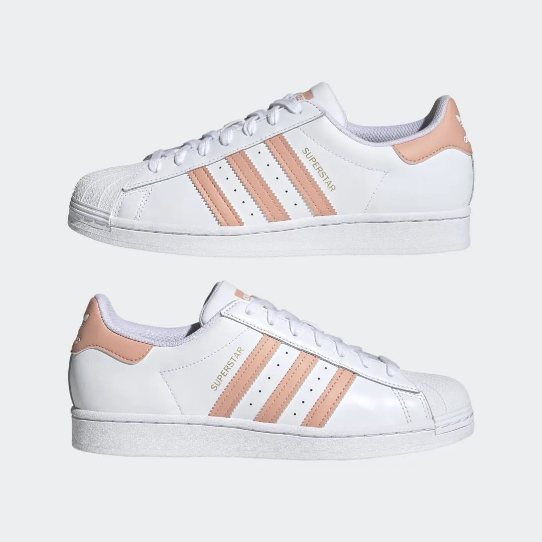 Adidas Original SUPERSTAR FOUNDATION Men’s - WHITE/PEACH AMBLUS