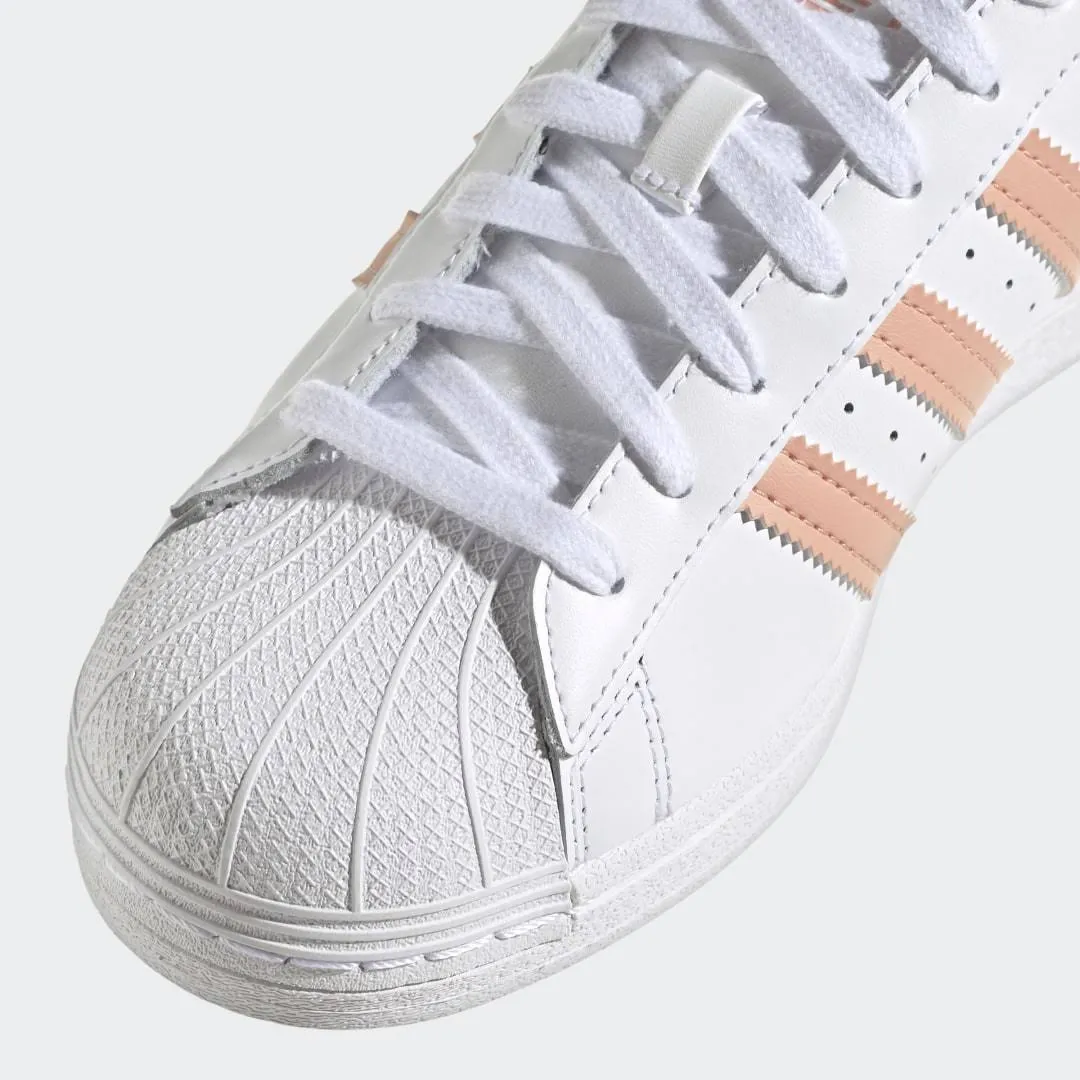 Adidas Original SUPERSTAR FOUNDATION Men’s - WHITE/PEACH AMBLUS