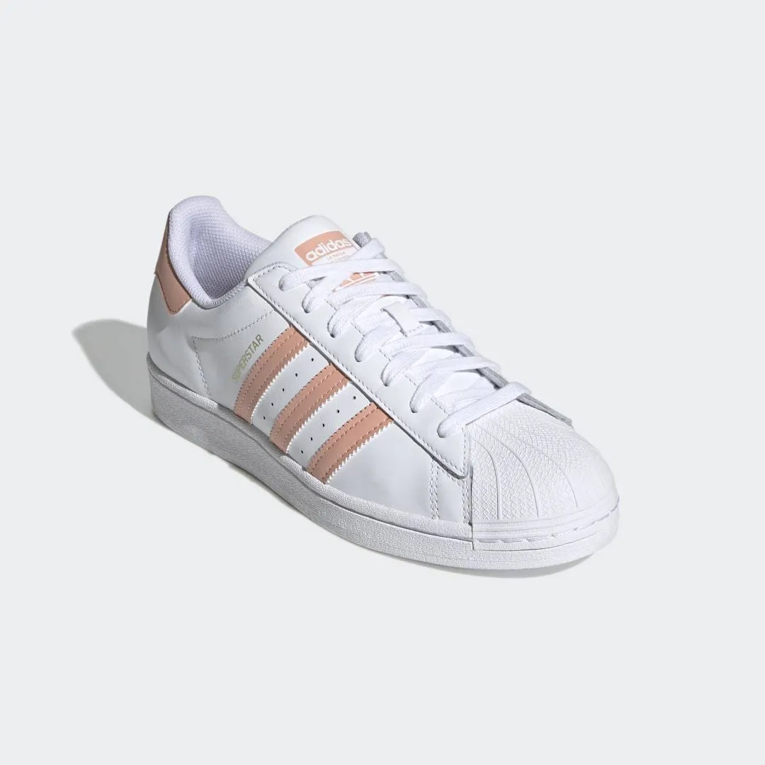 Adidas Original SUPERSTAR FOUNDATION Men’s - WHITE/PEACH AMBLUS