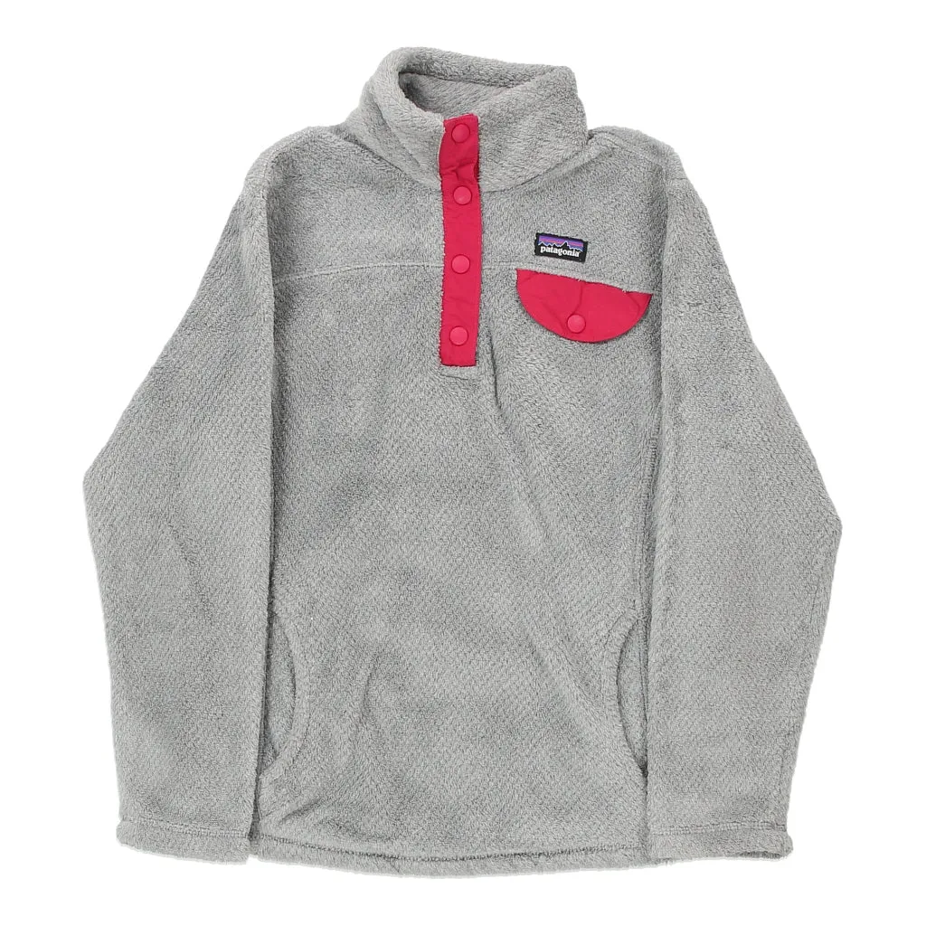 Age 10 Patagonia Fleece - Medium Grey Polyester