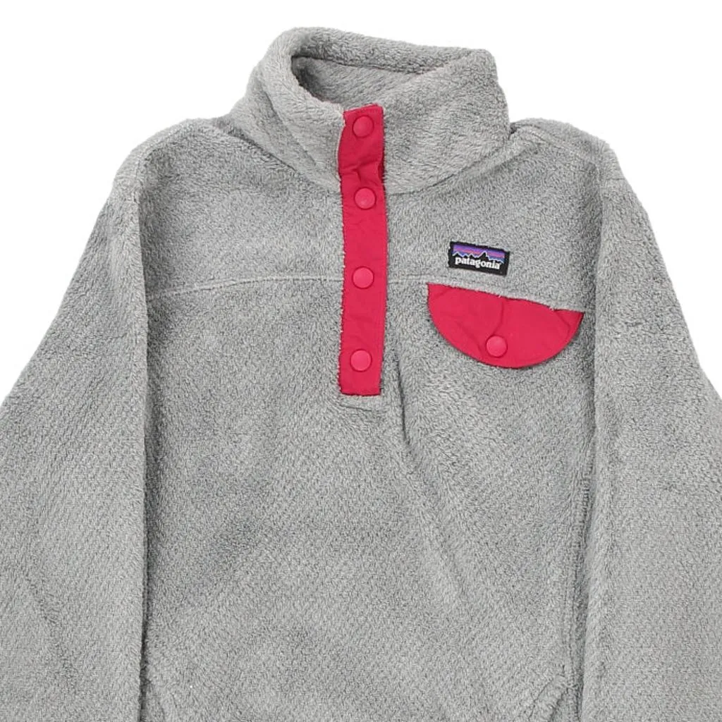 Age 10 Patagonia Fleece - Medium Grey Polyester