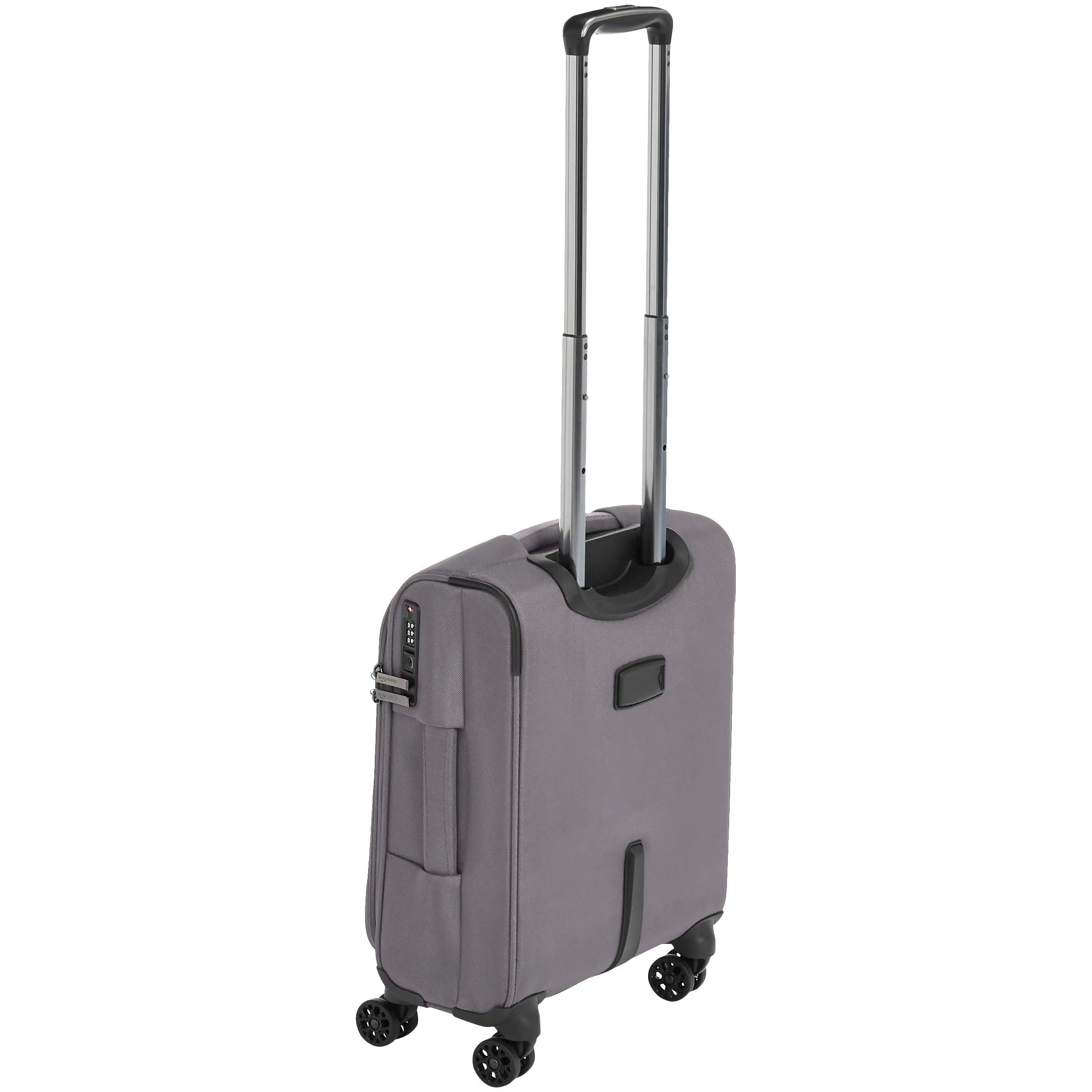 AmazonBasics Expandable Softside Carry-On Spinner Luggage Suitcase With TSA Lock And Wheels - 18 Inch, Grey