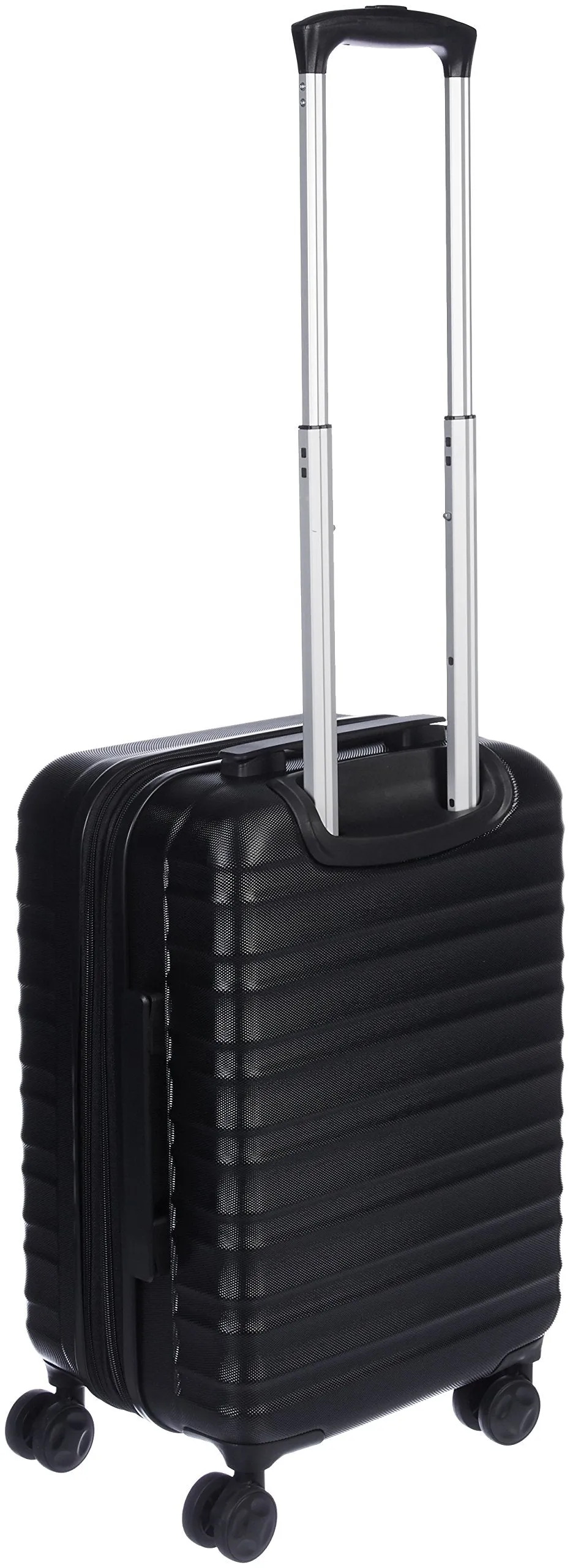 AmazonBasics Hardside Carry On Spinner Travel Luggage Suitcase - 21 Inch, Black