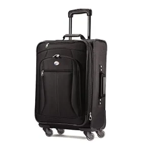 American Tourister Luggage Pop Extra 21 Carry On Spinner Suitcase (21, Black)