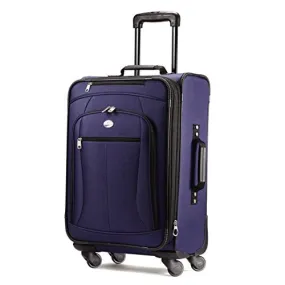 American Tourister Luggage Pop Extra 21 Carry On Spinner Suitcase (21, Navy)