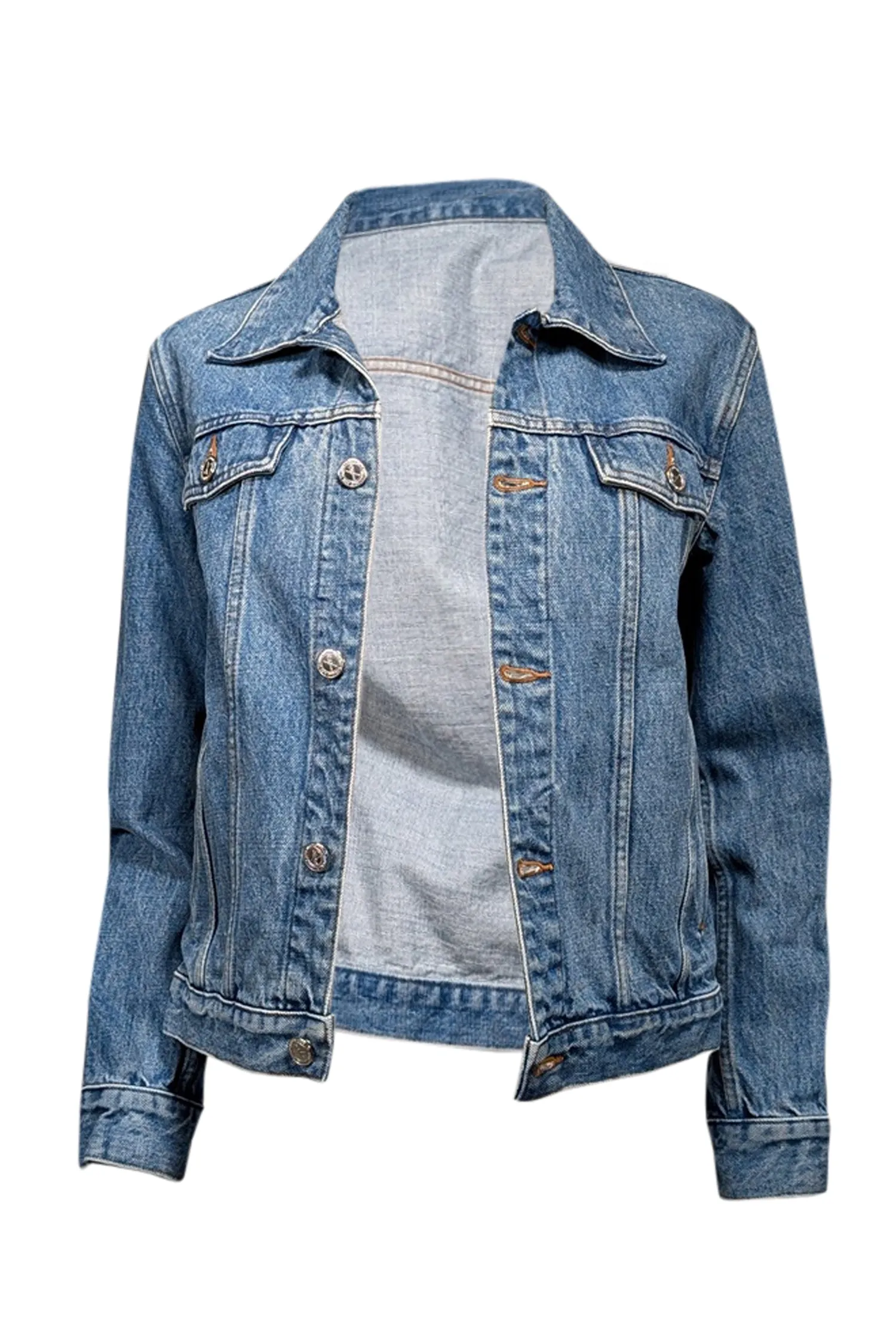 A.P.C. - Blue Medium Wash Denim Jacket Sz XS