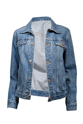 A.P.C. - Blue Medium Wash Denim Jacket Sz XS