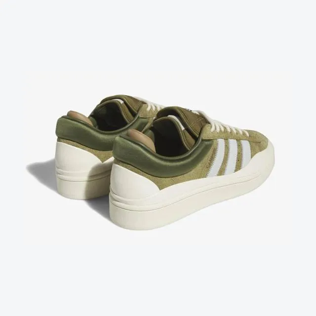 Bad bunny x adidas campus light (wild moss/ olive green/ white/ cream white) men us 8-13 id7950