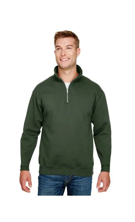 Bayside BA920 Unisex 9.5 oz. 80/20 Quarter-Zip Pullover Sweatshirt