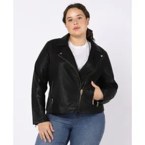 Black Tape Sueded Moto Jacket