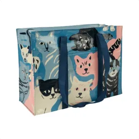 BLUE Q SHOULDER TOTE HAPPY CATS