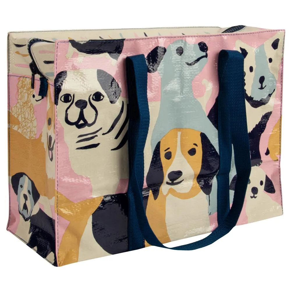 BLUE Q SHOULDER TOTE HAPPY DOGS