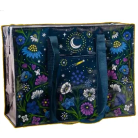 BLUE Q SHOULDER TOTE STARRY GARDEN