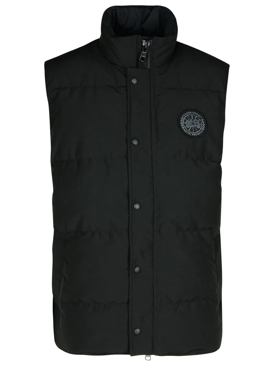 Canada Goose    Canada Goose 'Garson' Black Cotton Blend Vest