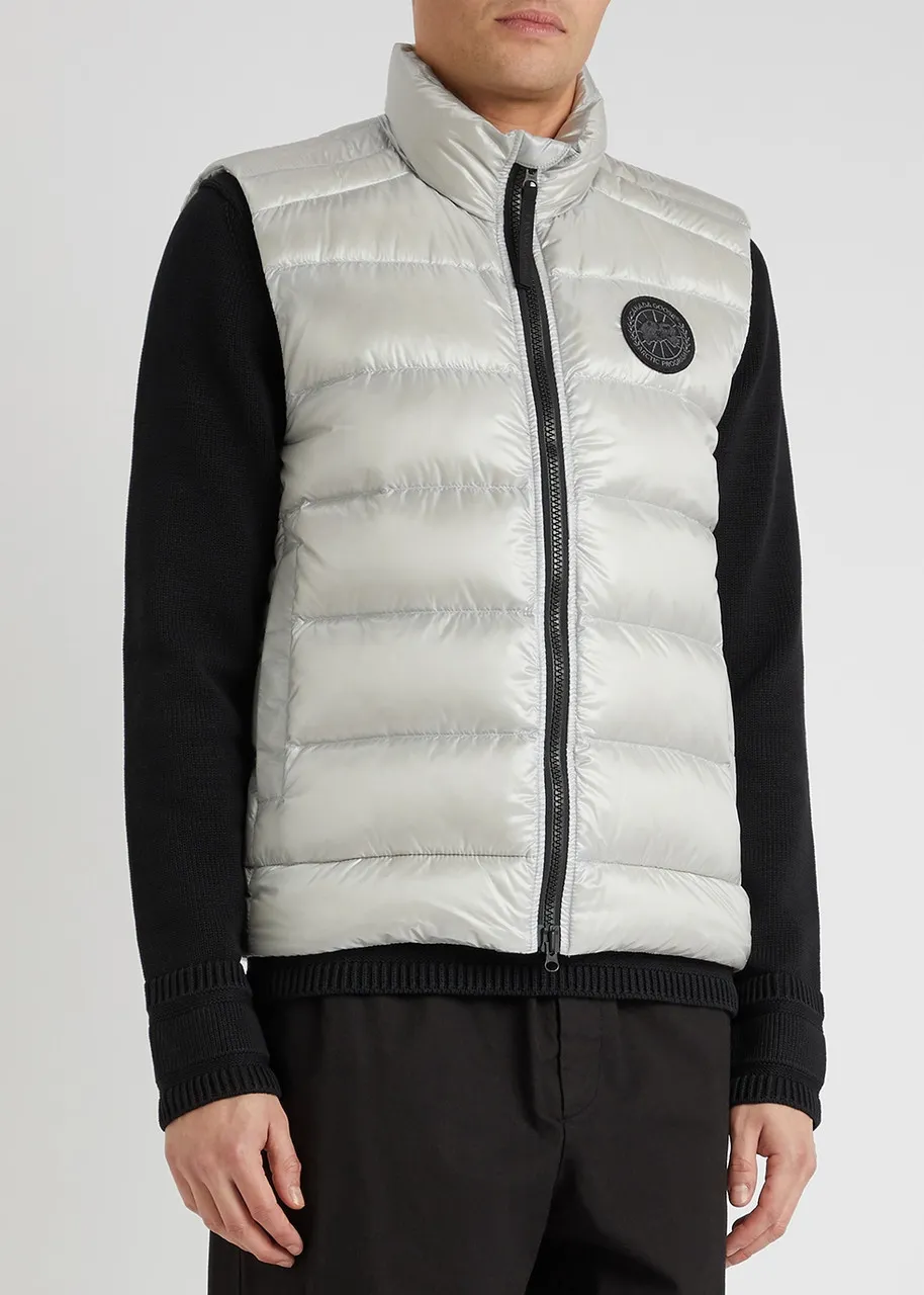 CANADA GOOSE Crofton light grey quilted shell gilet -                         -                     -                