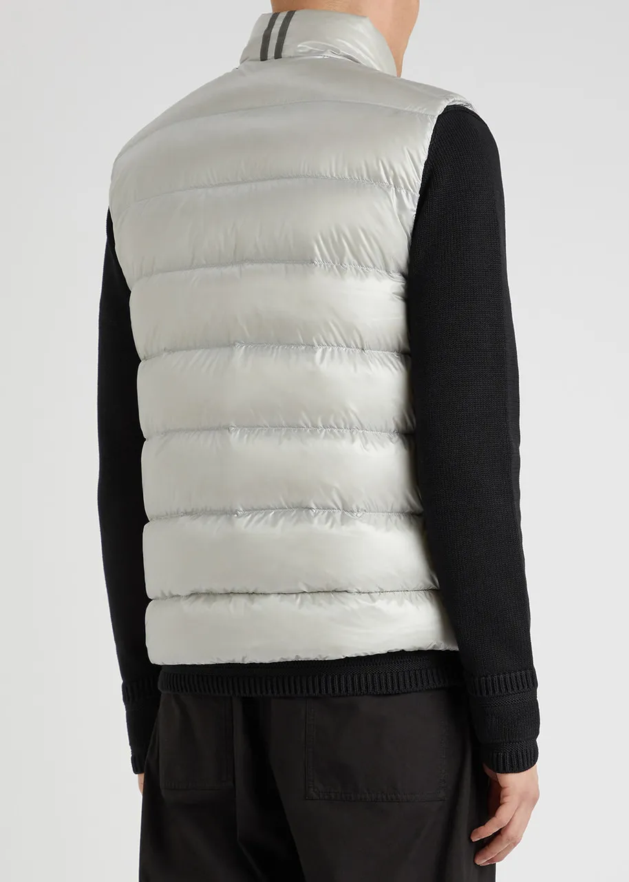 CANADA GOOSE Crofton light grey quilted shell gilet -                         -                     -                