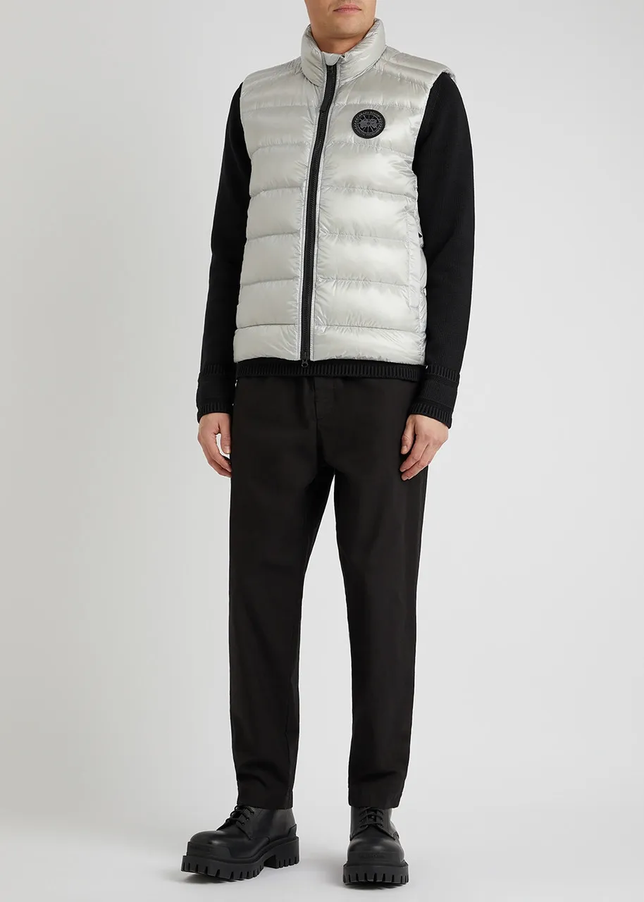 CANADA GOOSE Crofton light grey quilted shell gilet -                         -                     -                