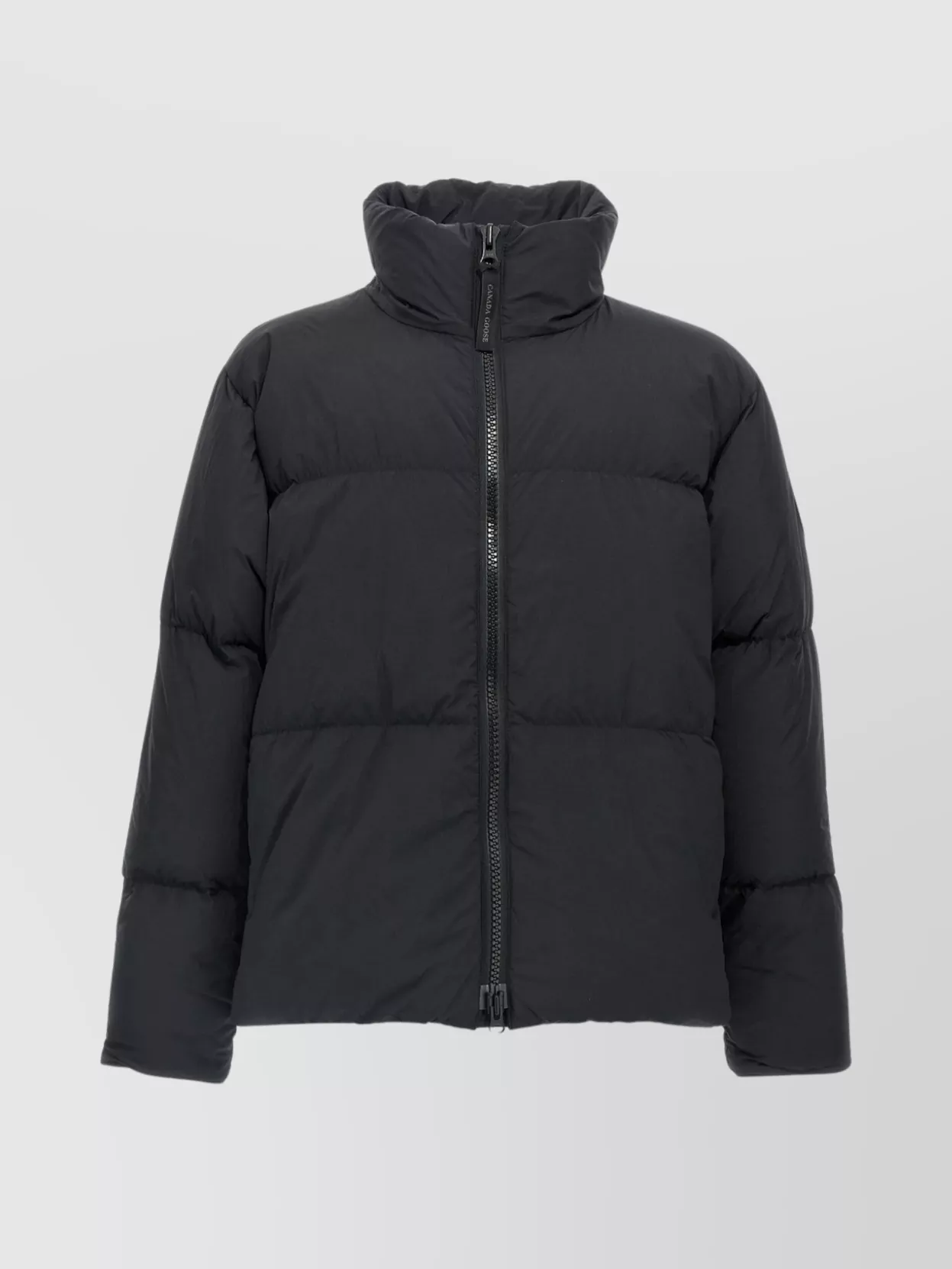 Canada Goose   'lawrence' high collar padded jacket with reflective stripe