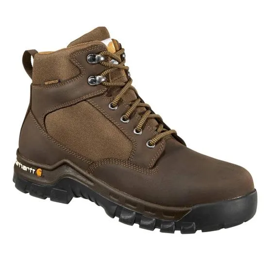 Carhartt Rugged Flex Waterproof Steel Toe Boot 13M Chocolate Brown Oil Tan