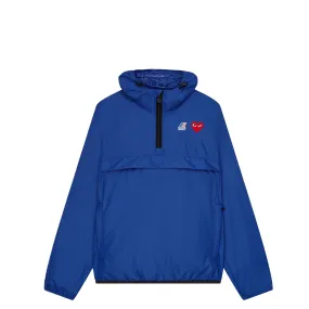 CDG x K-WAY HALF ZIP JACKET BLUE