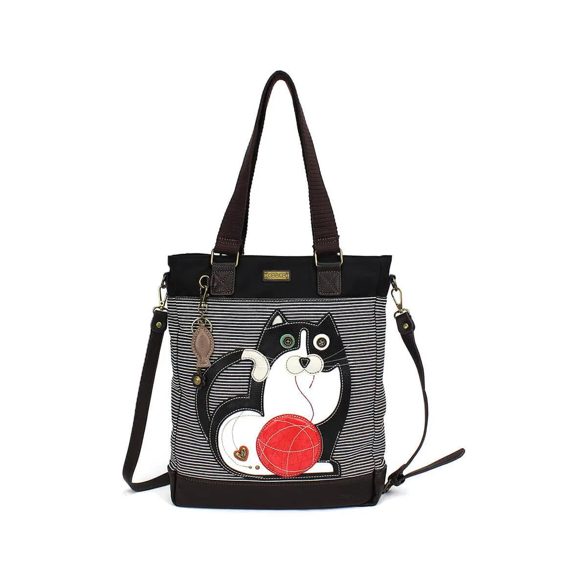 CHALA TOTE CAT BLACK STRIPE