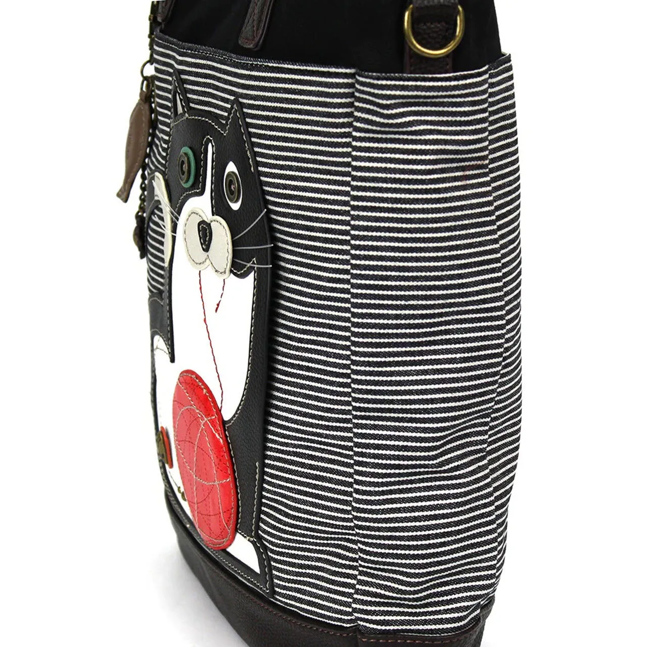 CHALA TOTE CAT BLACK STRIPE