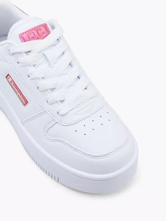 Champion  Rebound Platform Glitz White/Metallic Pink Trainers