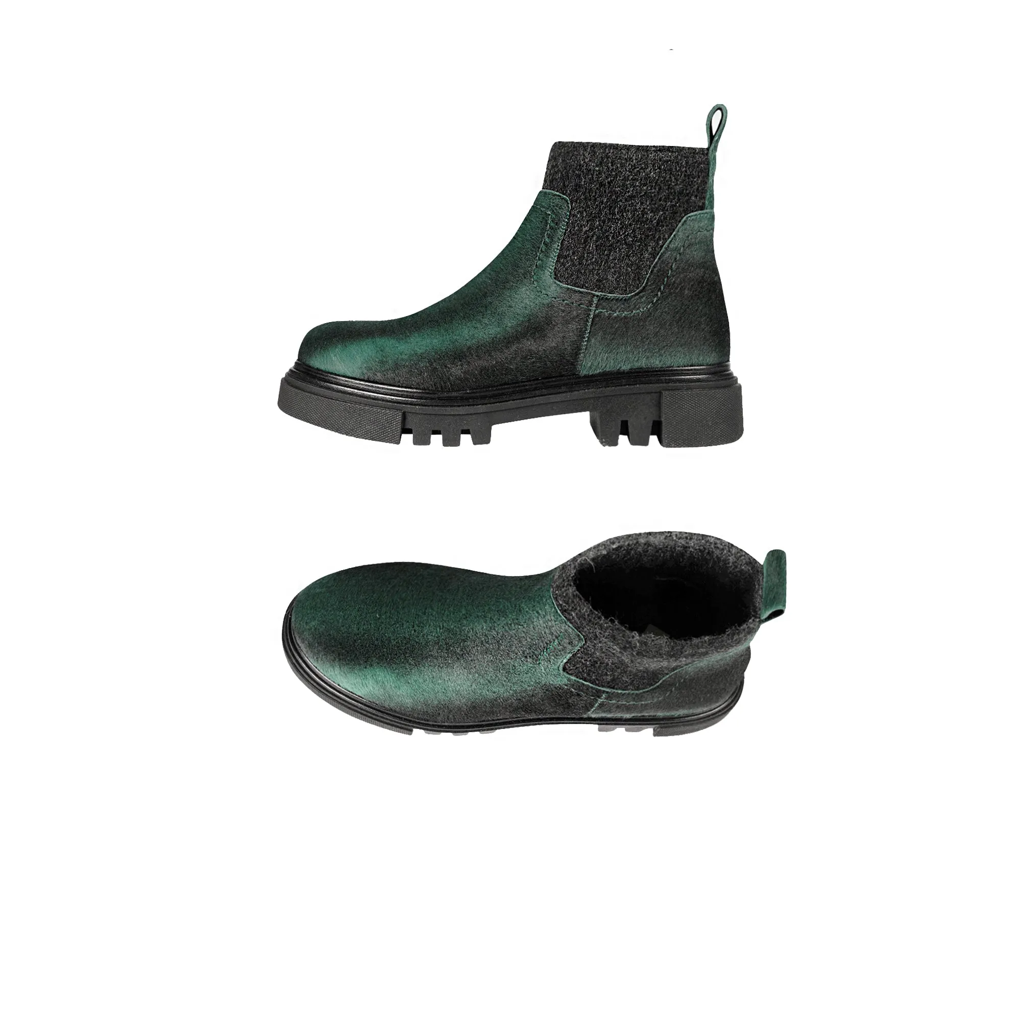 Chelsea Boot Pony Striato Green