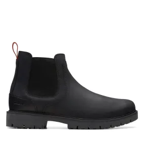 CLARKS | BOTINES CHELSEA HOMBRE | ROSSDALE TOP BLACK LEATHER | NEGRO