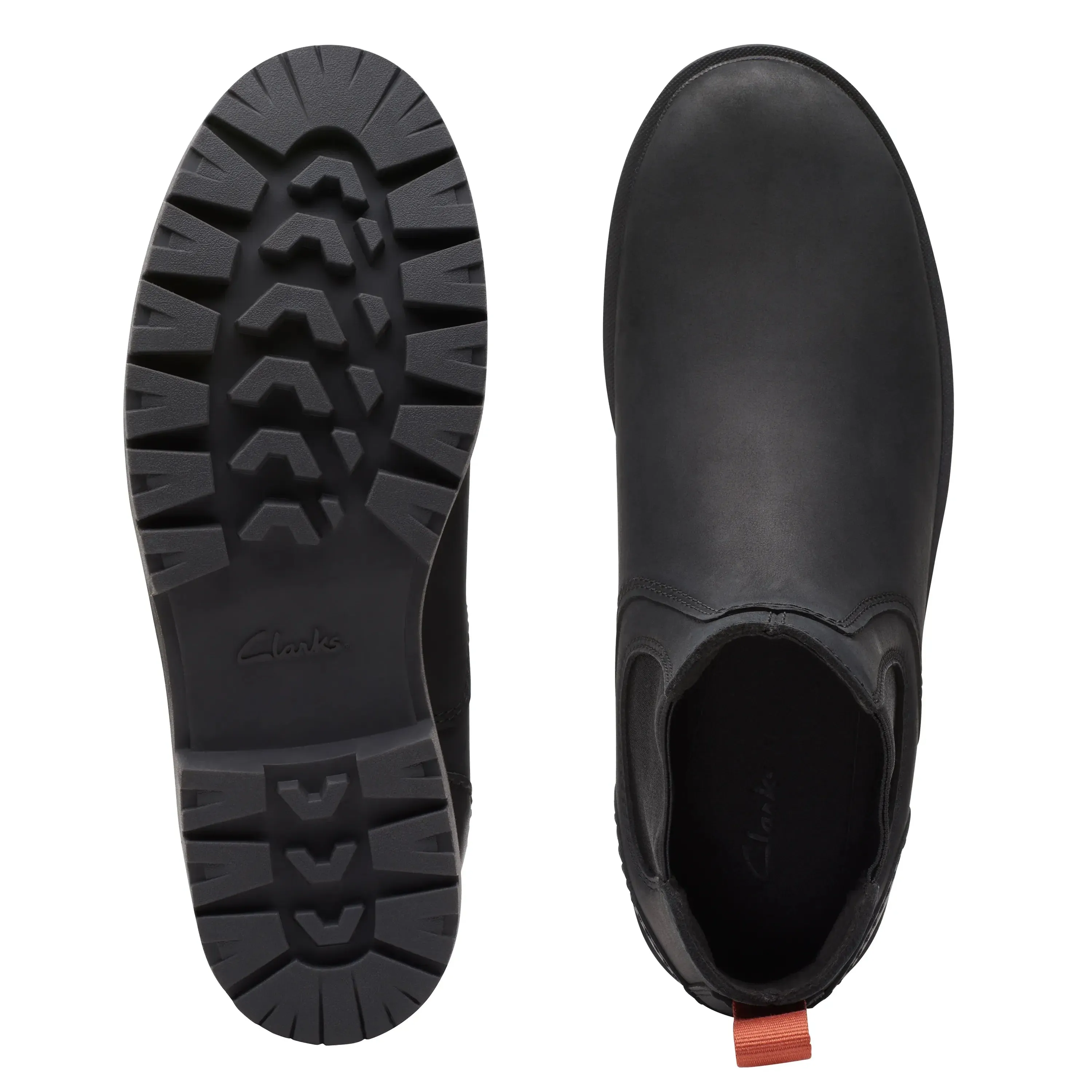 CLARKS | BOTINES CHELSEA HOMBRE | ROSSDALE TOP BLACK LEATHER | NEGRO