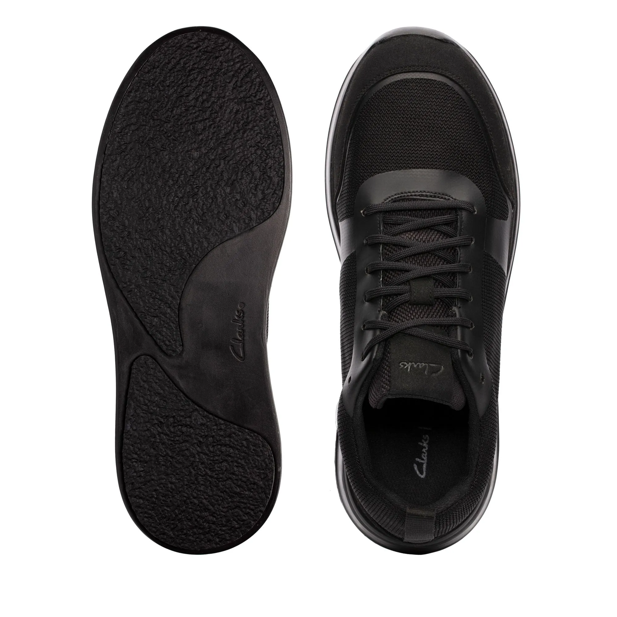 CLARKS | SNEAKERS HOMBRE | LT LACE BLACK KNIT UN | NEGRO