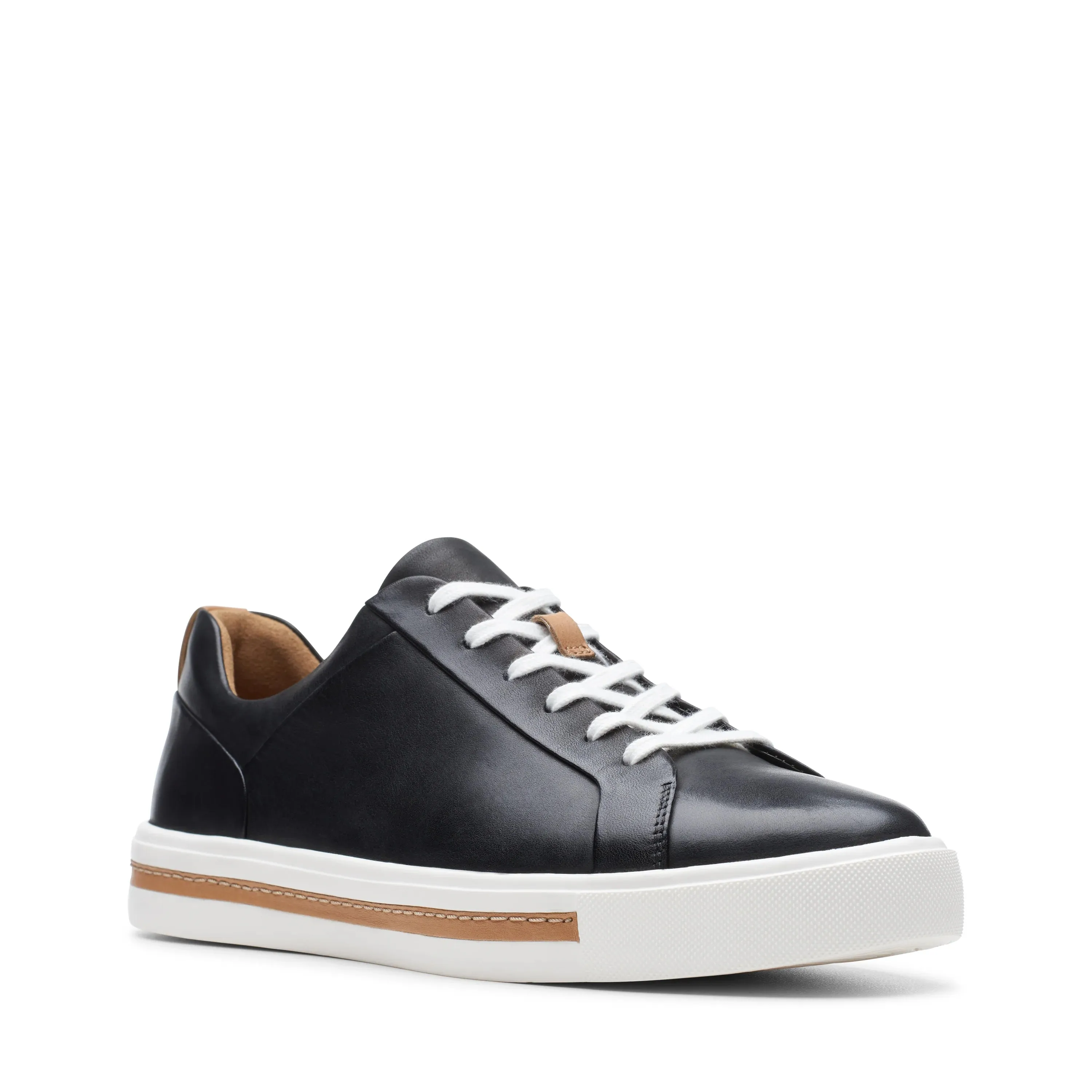 CLARKS | SNEAKERS MUJER | UN MAUI LACE BLACK LEATHER | NEGRO