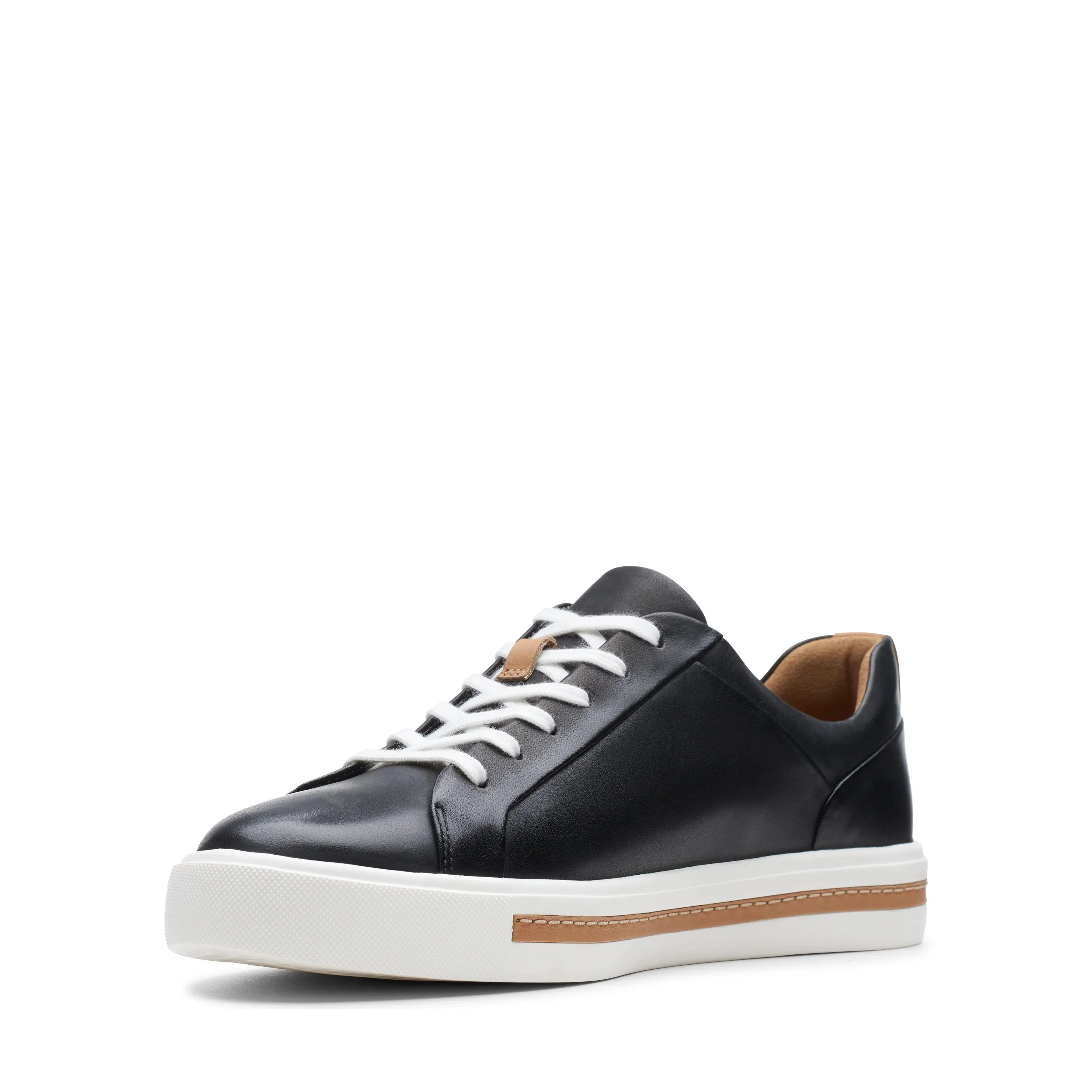 CLARKS | SNEAKERS MUJER | UN MAUI LACE BLACK LEATHER | NEGRO