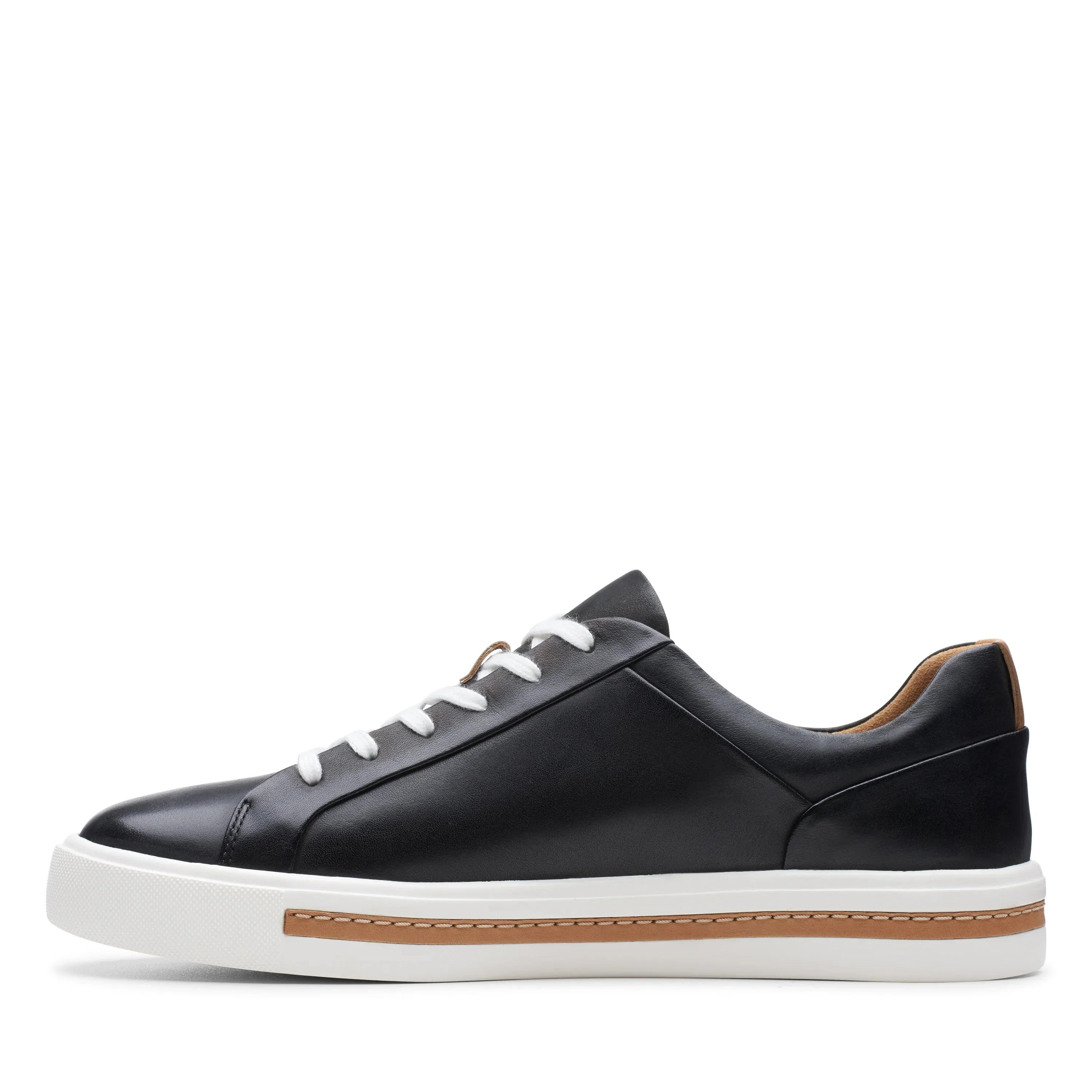 CLARKS | SNEAKERS MUJER | UN MAUI LACE BLACK LEATHER | NEGRO