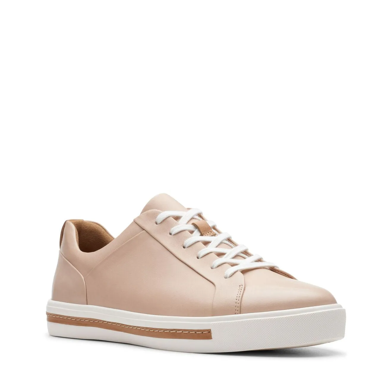 CLARKS | SNEAKERS MUJER | UN MAUI LACE BLUSH LEATHER CUERO ROJIZO | ROSA