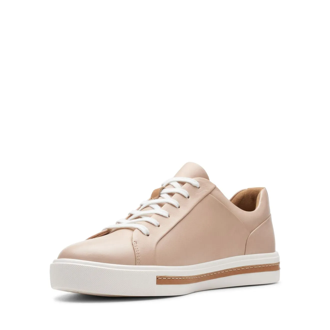 CLARKS | SNEAKERS MUJER | UN MAUI LACE BLUSH LEATHER CUERO ROJIZO | ROSA