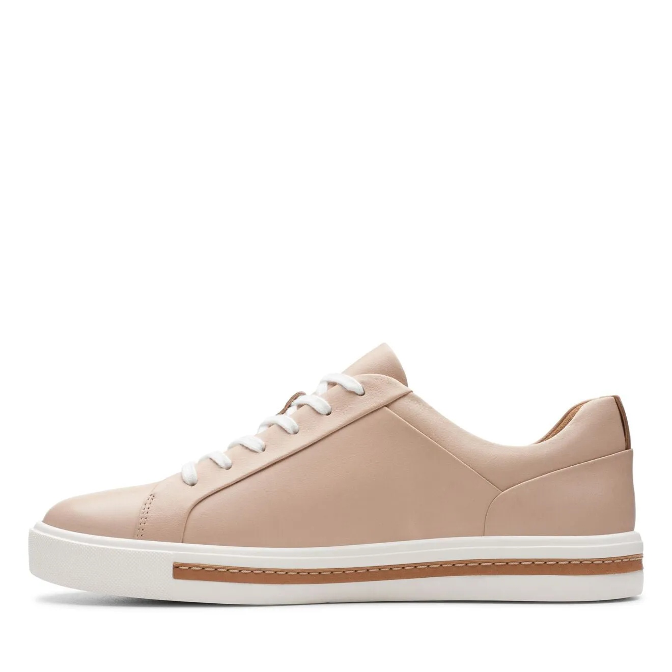 CLARKS | SNEAKERS MUJER | UN MAUI LACE BLUSH LEATHER CUERO ROJIZO | ROSA