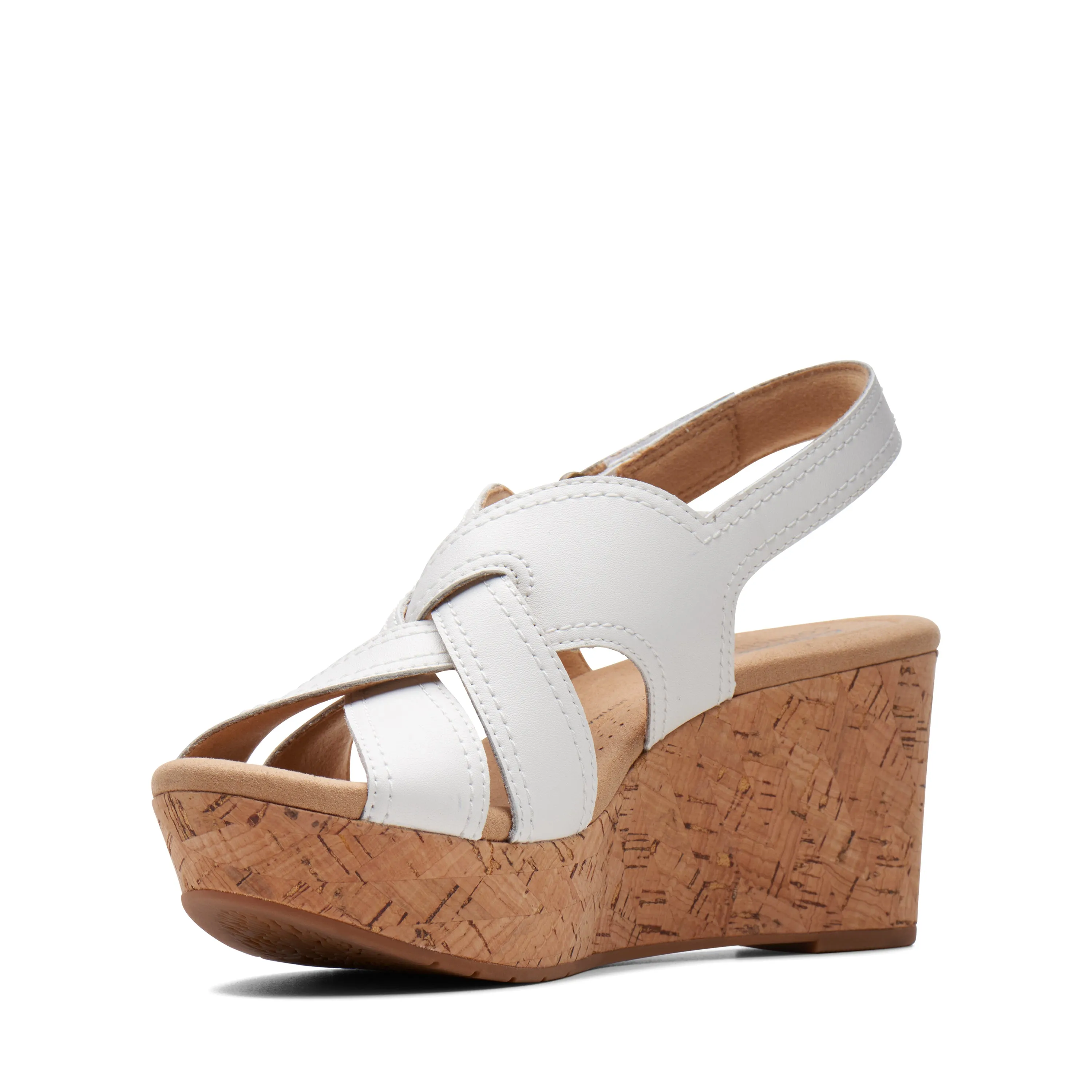 CLARKS | ZAPATO DE CUA MUJER | ROSE ERIN WHITE LEATHER | BLANCO