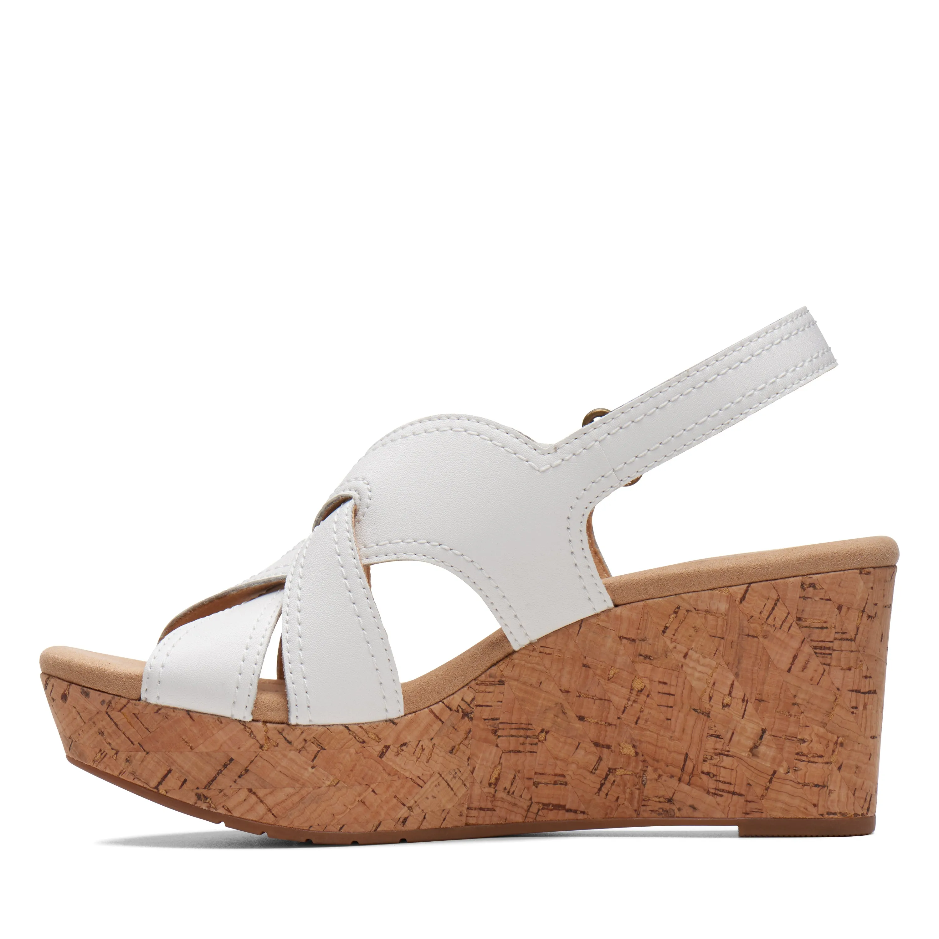 CLARKS | ZAPATO DE CUA MUJER | ROSE ERIN WHITE LEATHER | BLANCO