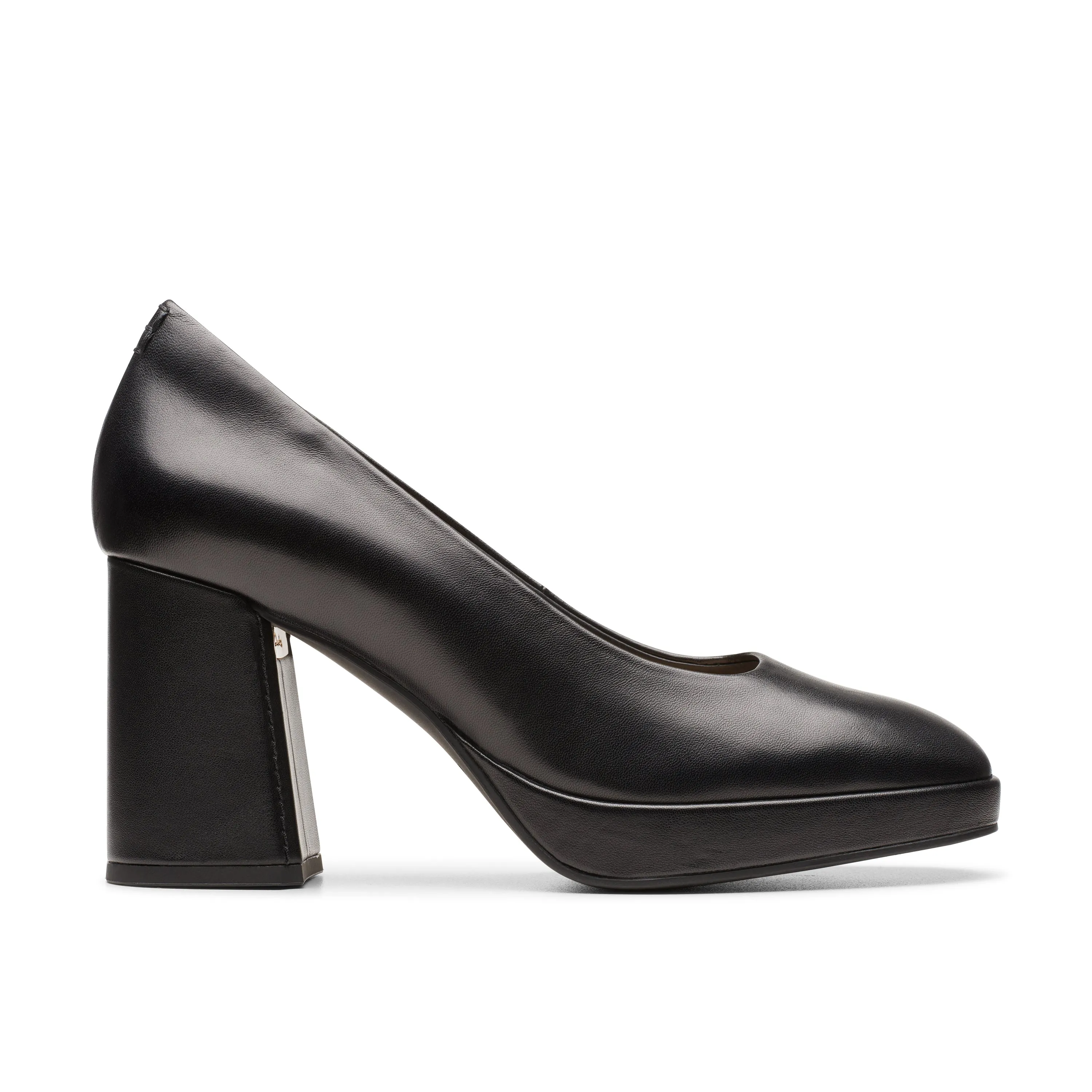 CLARKS | ZAPATOS DE VESTIR MUJER | ZOYA85 COURT BLACK LEATHER | NEGRO