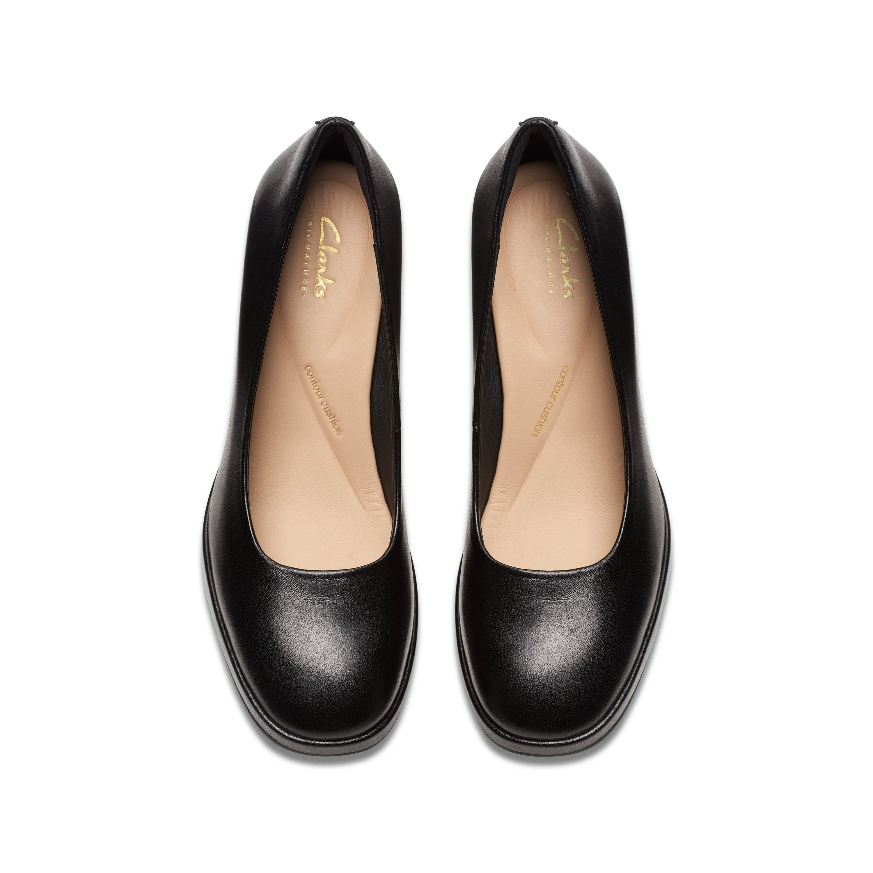 CLARKS | ZAPATOS DE VESTIR MUJER | ZOYA85 COURT BLACK LEATHER | NEGRO