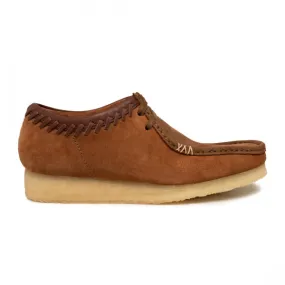 Clarks Men Wallabee (brown / dark tan combination)